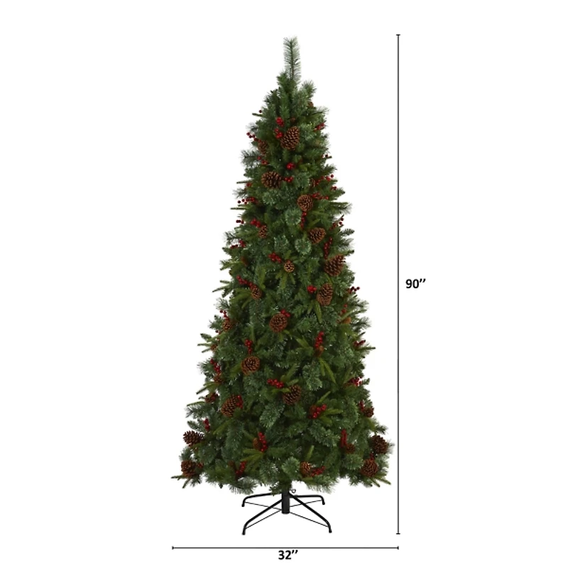 7.5 ft. Pre-Lit Norway Mixed Pine Christmas Tree