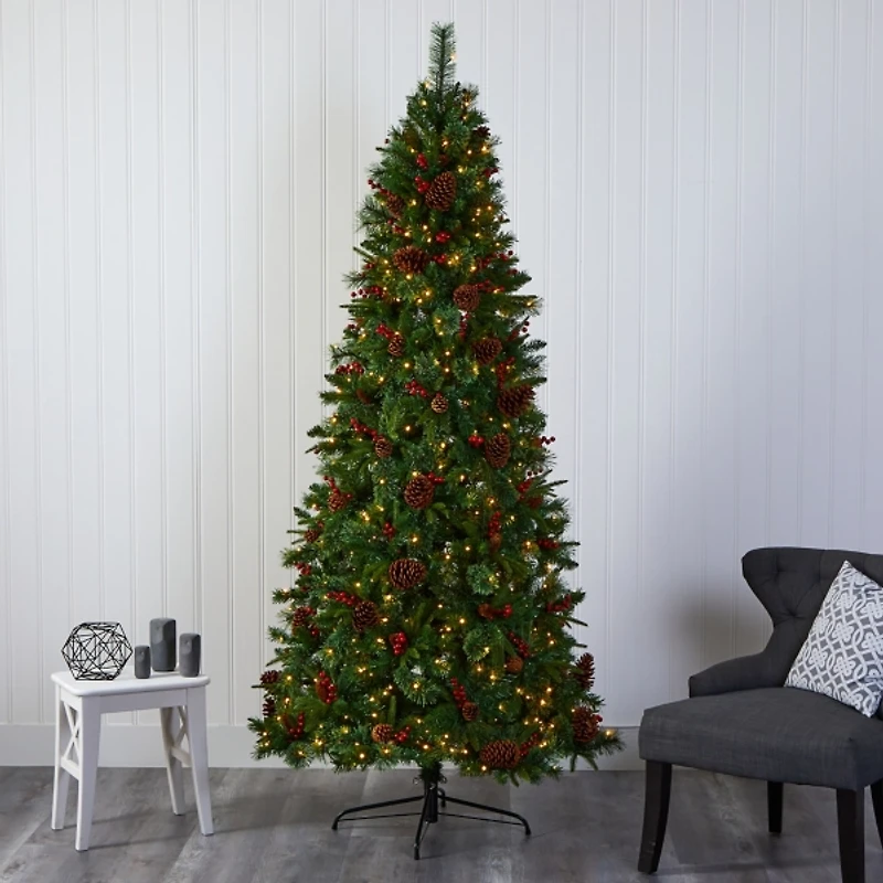 7.5 ft. Pre-Lit Norway Mixed Pine Christmas Tree