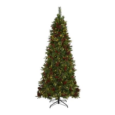 7.5 ft. Pre-Lit Norway Mixed Pine Christmas Tree
