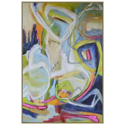Constant Knot Abstract Framed Canvas Art Print