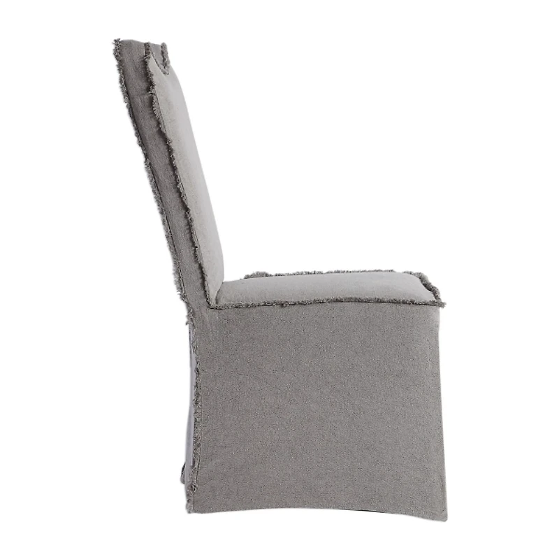 Stonewash Fringe Slipcover Dining Chairs, Set of 2