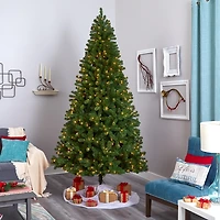 9 ft. Clear Pre-Lit Virginia Fir Christmas Tree