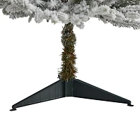 3 ft. White Lit Flocked Fraser Fir Christmas Tree