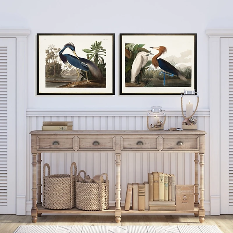 Water Birds Framed Art Prints, Set of 2