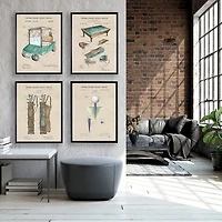 Golf Cart Patent Framed Art Print