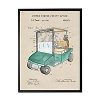 Golf Cart Patent Framed Art Print