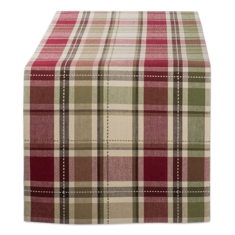 Autumn Harvest Plaid Table Runner