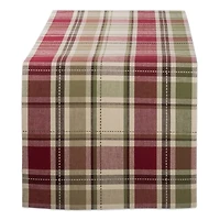 Autumn Harvest Plaid Table Runner