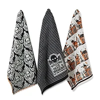 Haunted Halloween Assorted Dishtowels, Set of 3