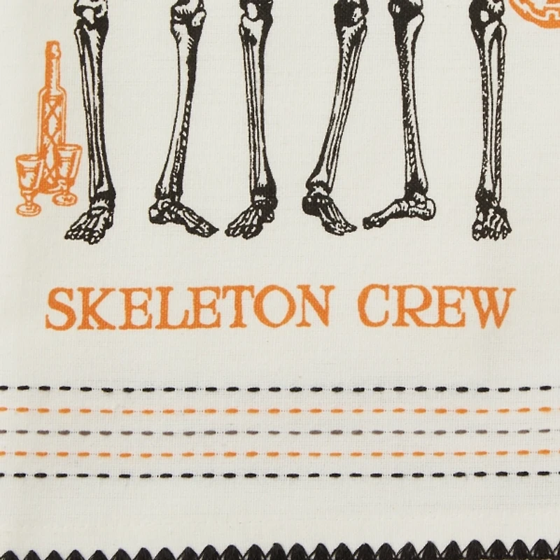 Skeletons Printed Assorted Dishtowels, Set of 3
