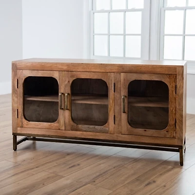 Manu Mango Wood Media Cabinet