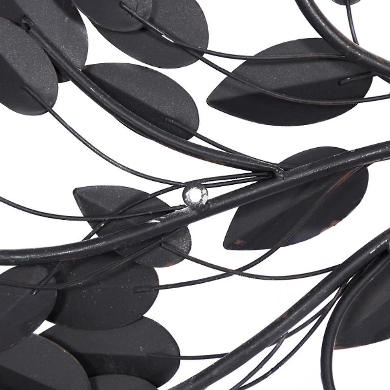 Turquoise Bronze Distressed Iron Vine Wall Plaque