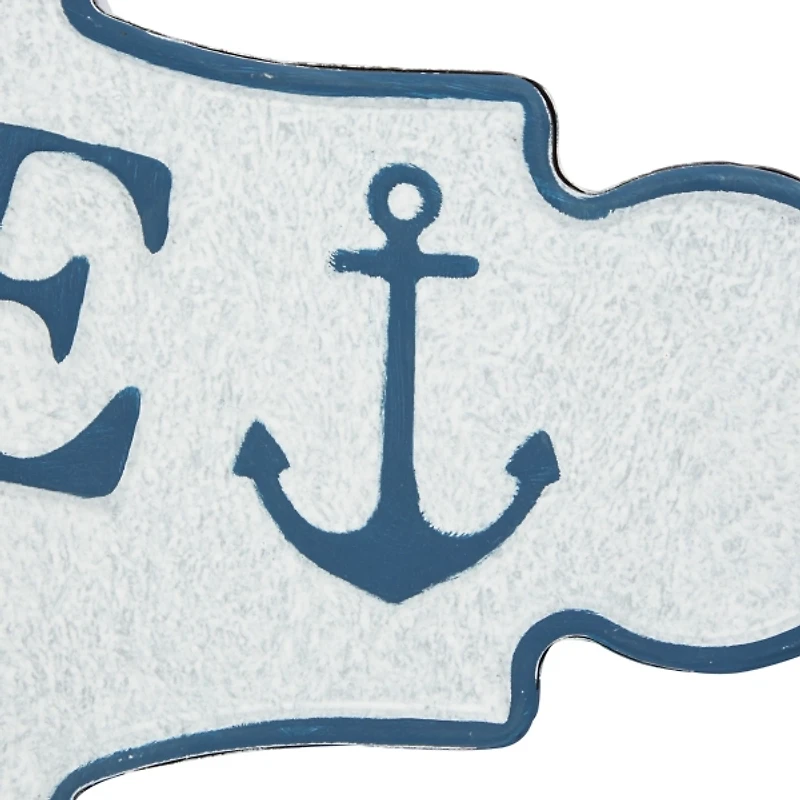 Welcome To The Beach Metal Wall Plaque