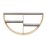 Golden Half Moon Wall Shelves