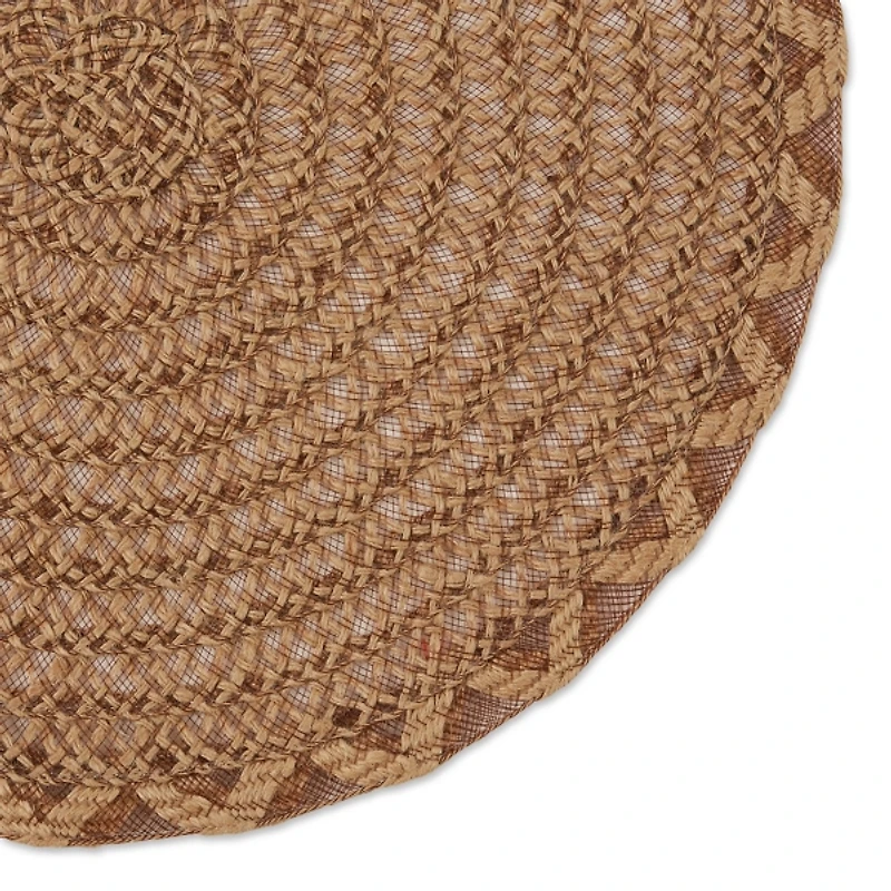 Round Woven Lattice Placemats, Set of 6