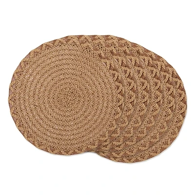 Round Woven Lattice Placemats, Set of 6