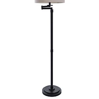 Bronze Adjustable Swing Arm Floor Lamp