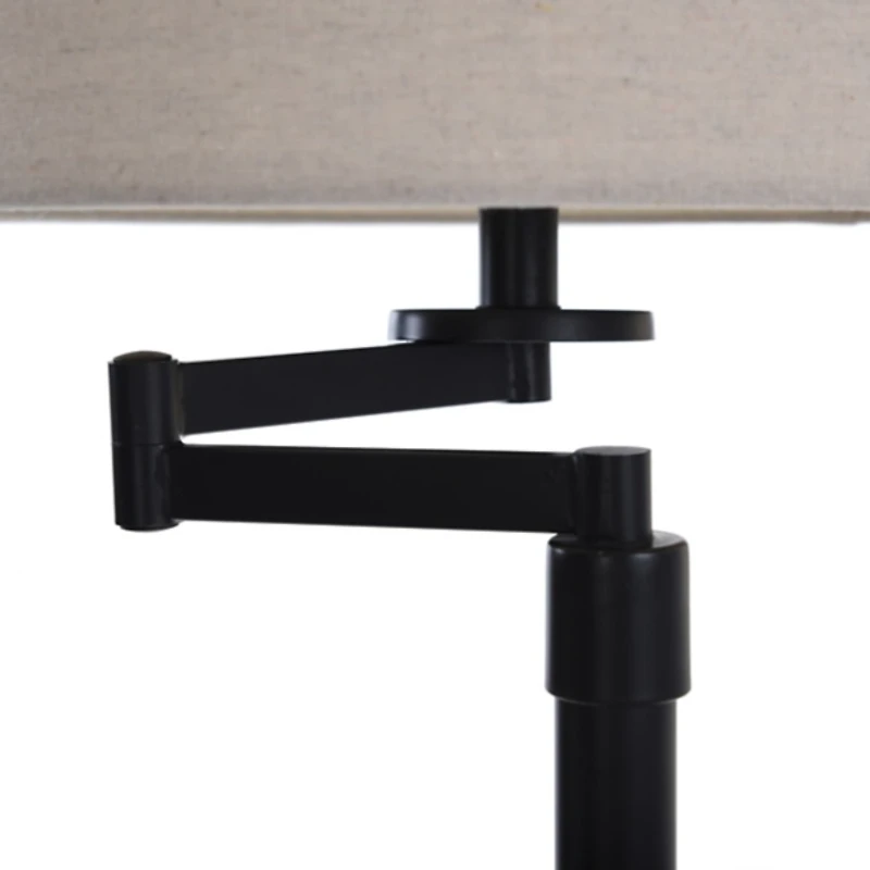 Bronze Adjustable Swing Arm Floor Lamp