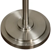 Brushed Steel Adjustable Swing Arm Floor Lamp