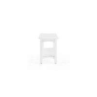 Willis White Wooden Lower Shelf Bench