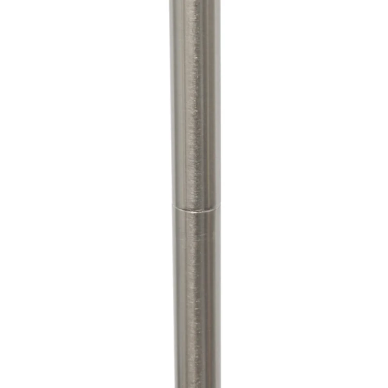 Minimal Brushed Nickel Stem Floor Lamp