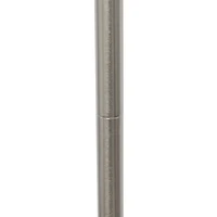 Minimal Brushed Nickel Stem Floor Lamp