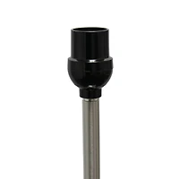 Minimal Brushed Nickel Stem Floor Lamp