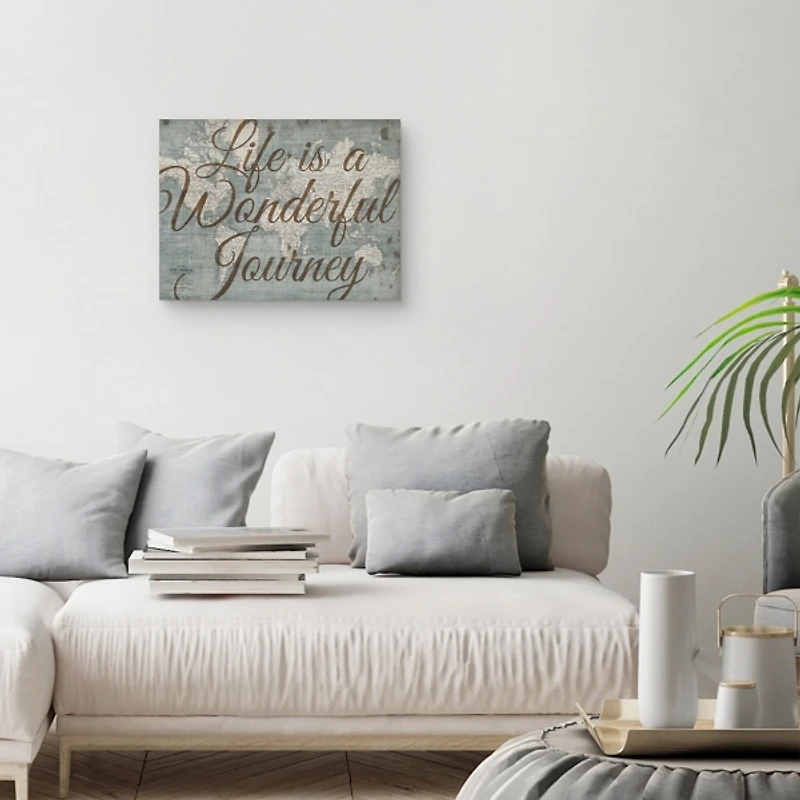 Life Is A Wonderful Journey Canvas Art Print