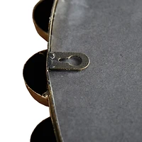 Metallic Gold Foiled Beaded Wall Mirror, 27 in.