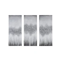 Gray Black Rock Stone Canvas Art Prints, Set of 3
