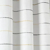 Yellow and Gray Ombre Stripe Shower Curtain
