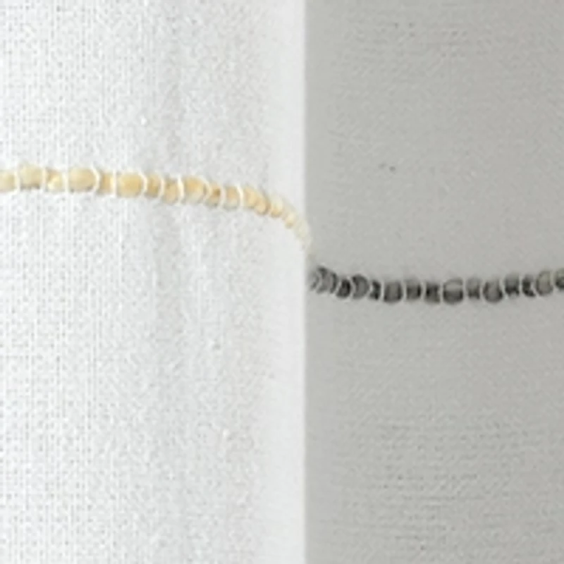 Yellow and Gray Ombre Stripe Shower Curtain