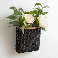 Black Woven Wall Pocket