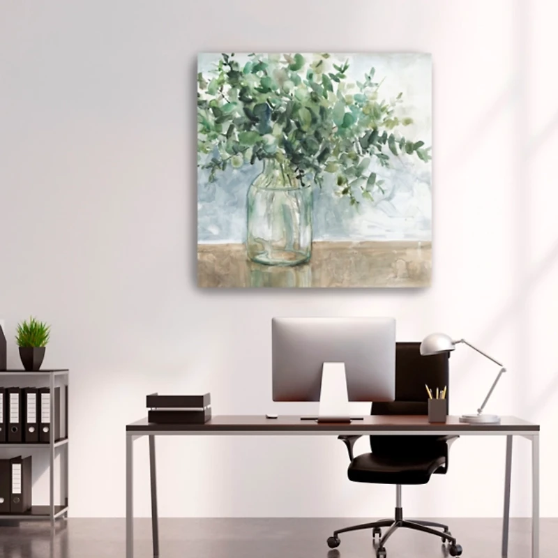 Eucalyptus Bouquet Giclee Canvas Print, 40x40 in.