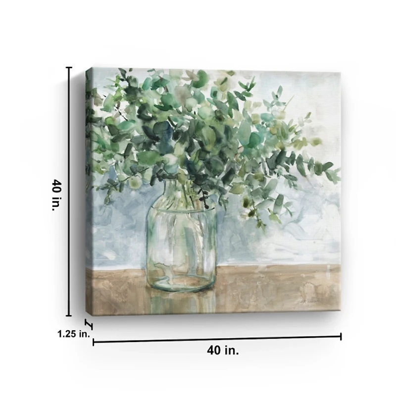 Eucalyptus Bouquet Giclee Canvas Print, 40x40 in.