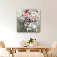 Quaint Bouquet Giclee Canvas Art Print, 40x40 in.