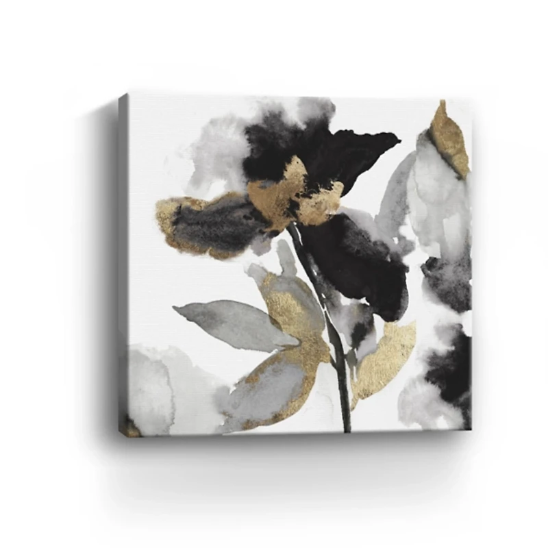 Black Leaves II Giclee Canvas Art Print, 40x40 in.