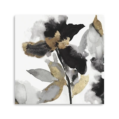 Black Leaves II Giclee Canvas Art Print, 40x40 in.