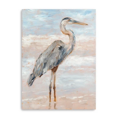 Beach Heron I Giclee Canvas Art Print, 48x36 in.