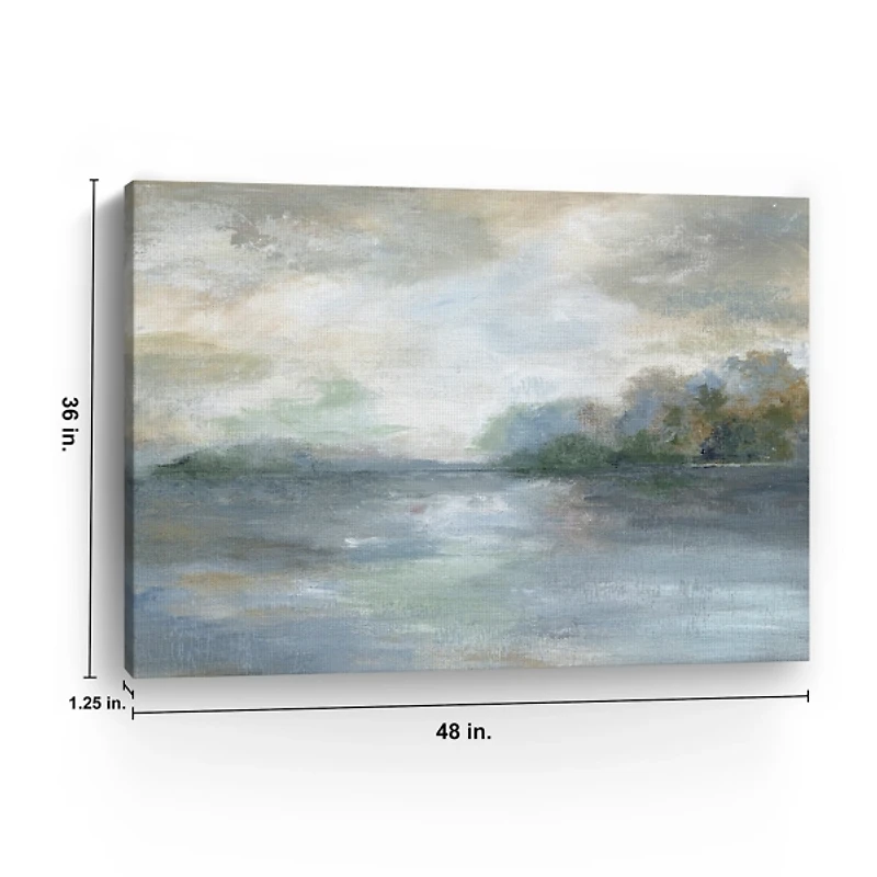 Blue Ethereal Giclee Canvas Art Print