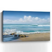 Sweeping Blue Canvas Art Print, 48x32 in.