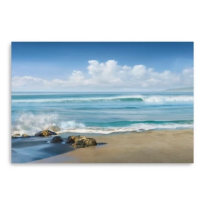 Sweeping Blue Canvas Art Print, 48x32 in.