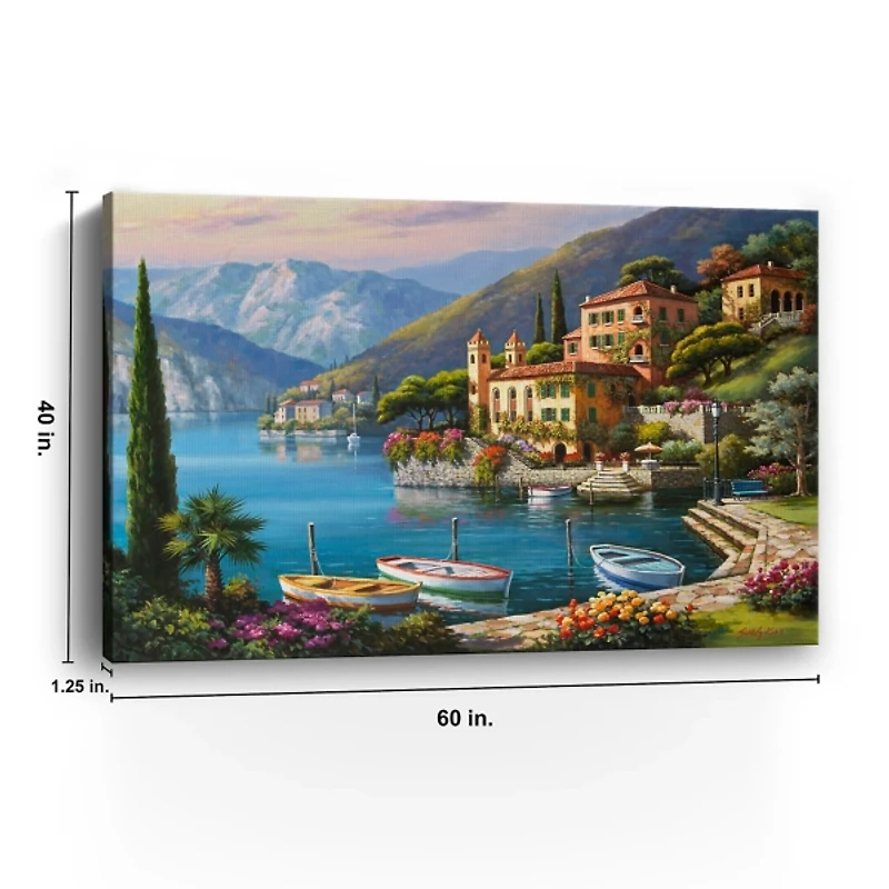 Villa Bella Vista Canvas Art Print, 60x40 in.