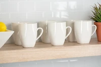 White Ceramic Square 40-pc. Dinnerware Set