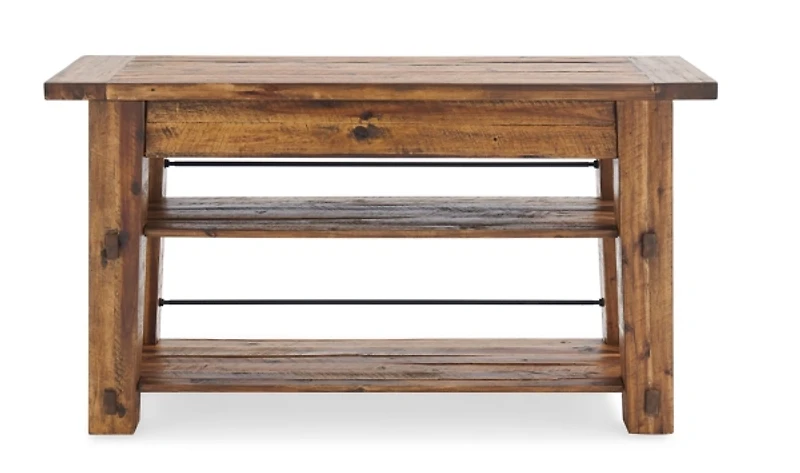 Honey Acacia Rustic Console Table