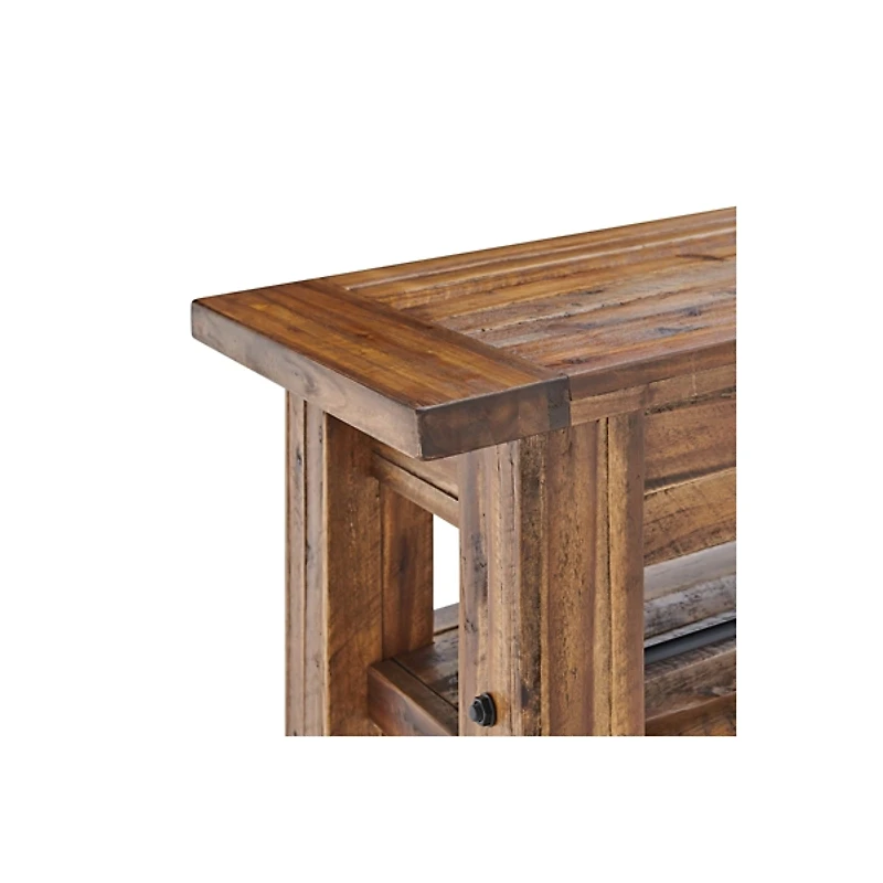 Honey Acacia Rustic Console Table
