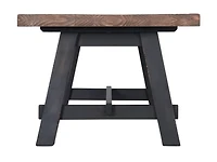 Natural Wood Sawhorse Coffee Table, 42x24 in.