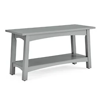 Dove Gray Rustic Farmhouse Wood Bench