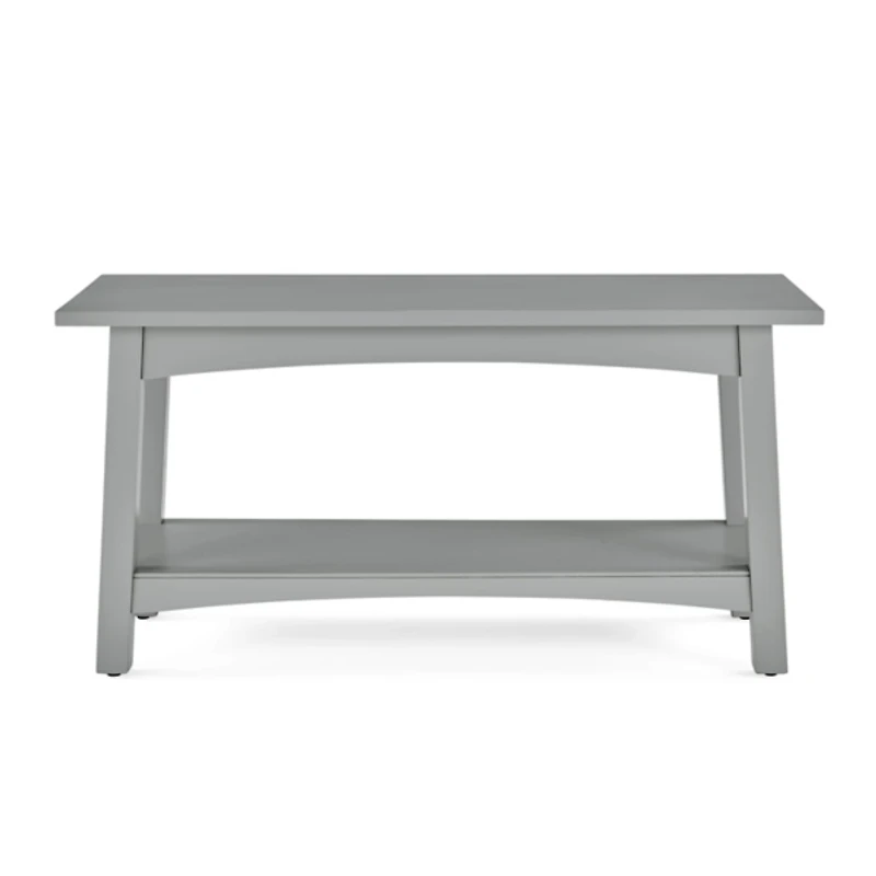 Dove Gray Rustic Farmhouse Wood Bench