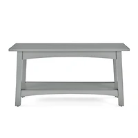 Dove Gray Rustic Farmhouse Wood Bench